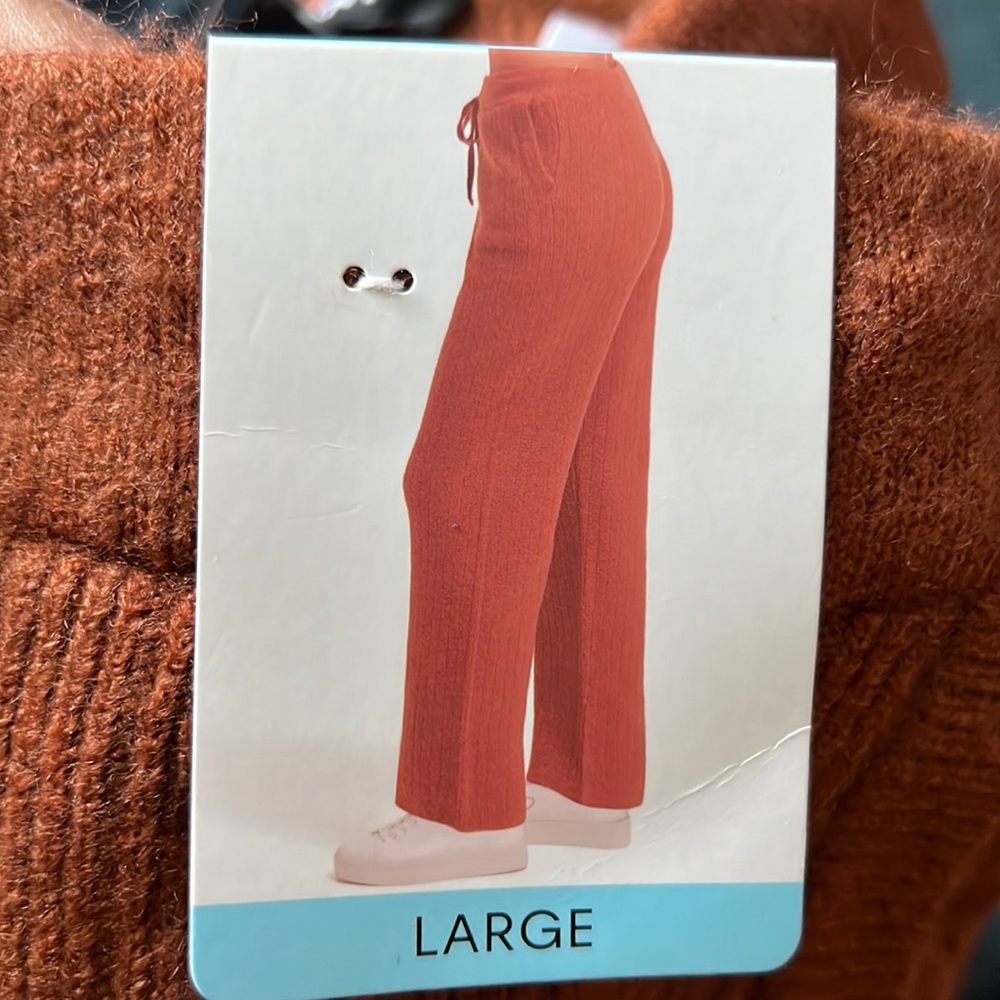 DKNY Women’s Cashmere Blend Luxurious Pull on pants Large